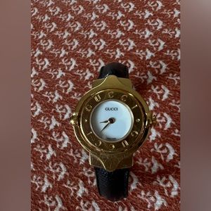 Vintage Gucci Reversible Bangle Quartz Movement Watch. Made In France.